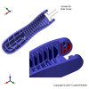 Side-core - Internal undercut requiring side-cores