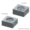 End milling features - Pocket: Cylinder, Cone