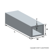 Workpiece - Rectangular tube