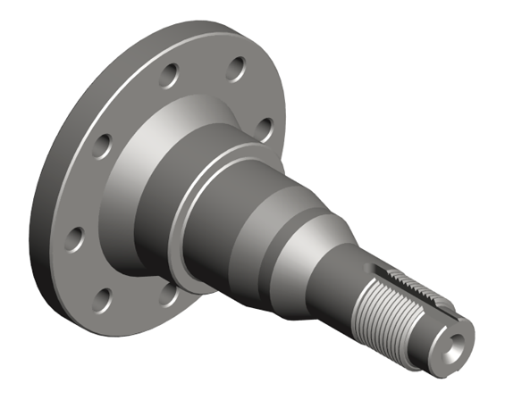 Turned part - Stub axle